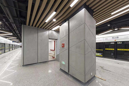 上海地铁水泥装璜板保洁项目