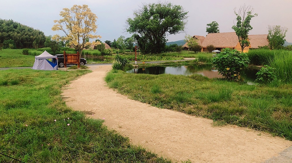 荆门良渚古城陈迹公园生态超疏水步路